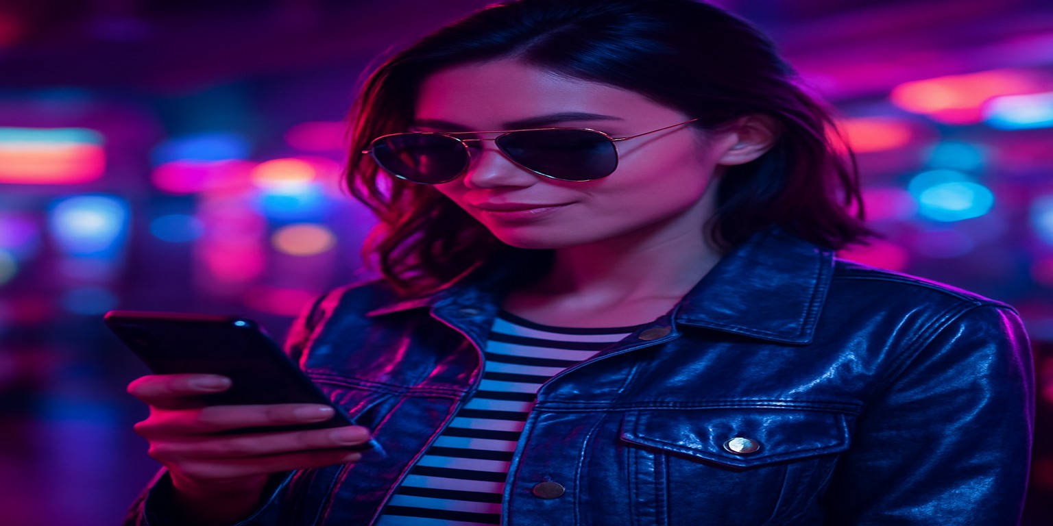 একজন নারী অ্যাভিয়েটর গেম উপভোগ করছেন